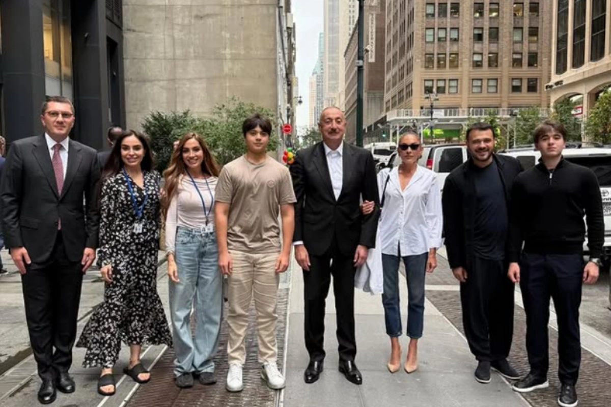 The President of Azerbaijan and members of his family in New York