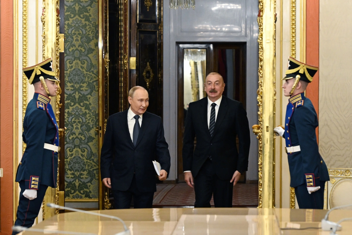Moskvada İlham Əliyevin Vladimir Putinlə görüşü olub Moskvada İlham Əliyevin Vladimir Putinlə görüşü olub