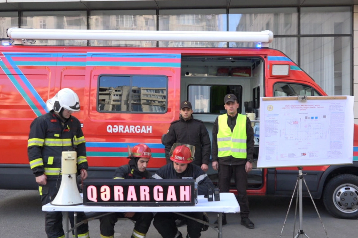 Fövqəladə Hallar Nazirliyi Bakı Sağlamlıq Mərkəzində təlim keçirib