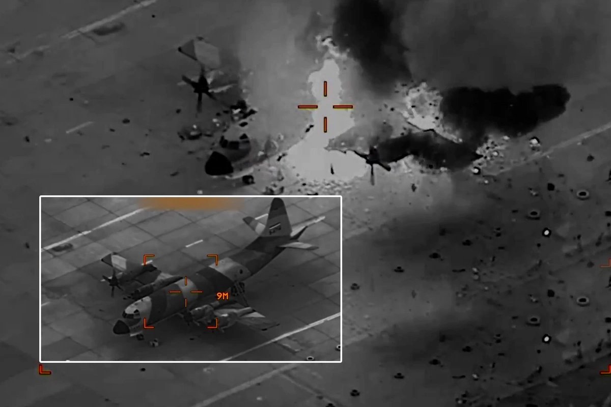 ABŞ ordusu İranın bir neçə təyyarəsini məhv etdi - ANBAAN VİDEO