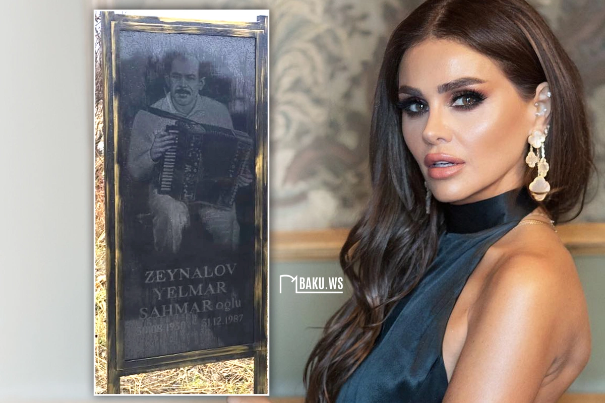 Günel Zeynalova musiqiçi babasının məzarından foto paylaşdı