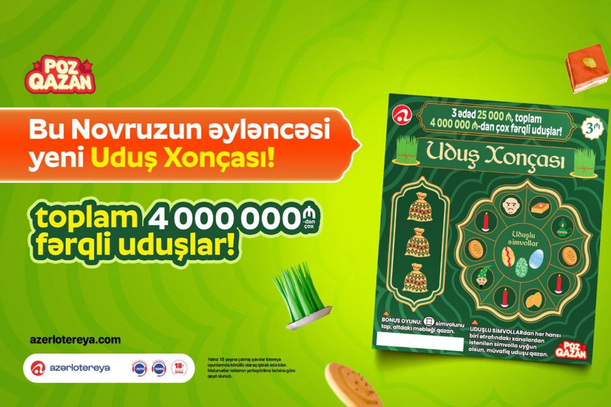 Novruza özəl yeni Uduş xonçası lotereyası satışa çıxıb
