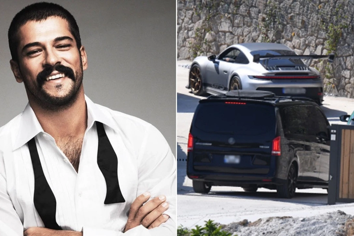 Turkish celebrity couple went on vacation with a collection of luxury cars