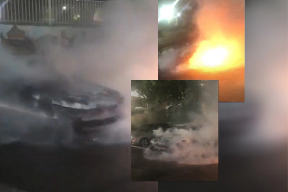 Bakıda Hyundai yanıb Bakıda Hyundai yanıb