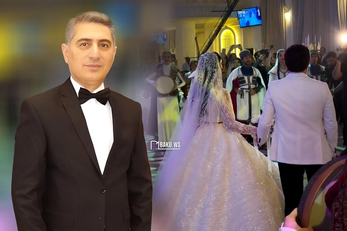 Xalq artistinin oğlunun toyundan görüntülər