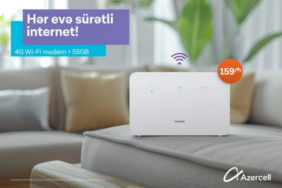Azercell yeni Wi-Fi cihazını təqdim edir Azercell yeni Wi-Fi cihazını təqdim edir