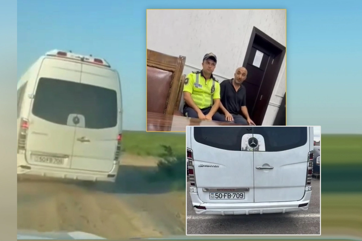 Sənədsiz sərnişindaşıma fəaliyyəti göstərən sürücü postda belə saxlanıldı - ANBAAN VİDEO