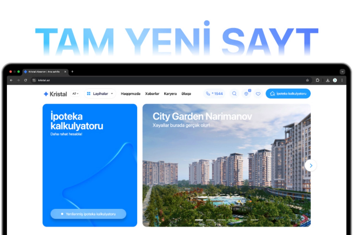 Kristalın yeni veb-saytı istifadəyə verildi – kristal.az artıq aktivdir! Kristalın yeni veb-saytı istifadəyə verildi – kristal.az artıq aktivdir!
