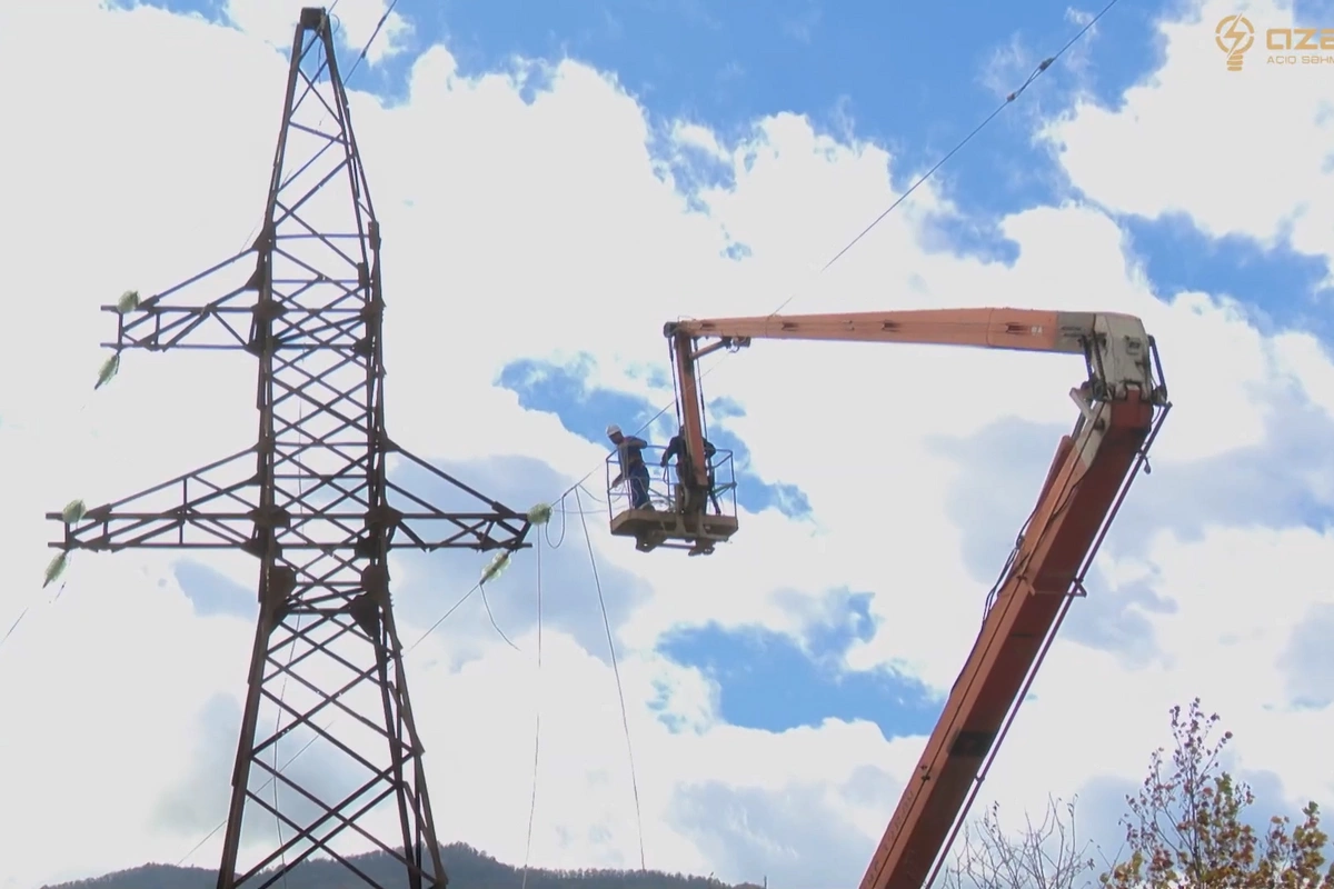 Xocavəndin elektrik şəbəkəsi yenilənir