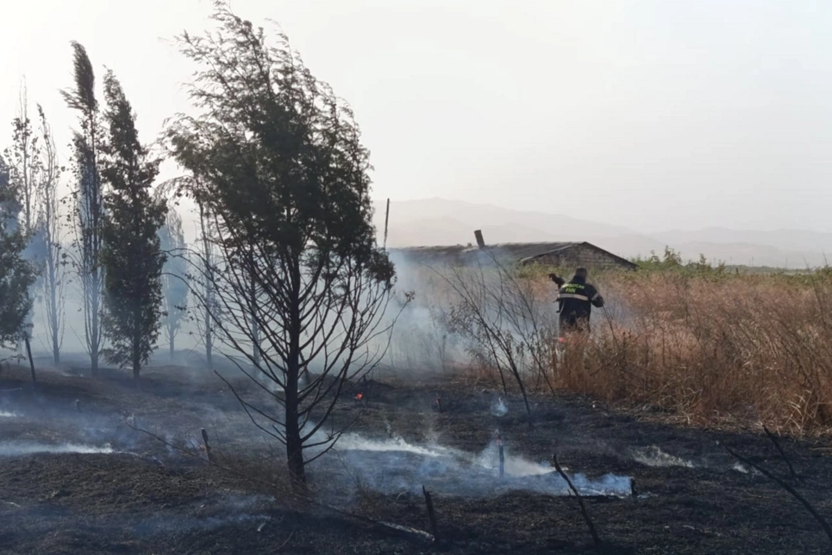 Xocalıda yanğınlar davam edir Xocalıda yanğınlar davam edir
