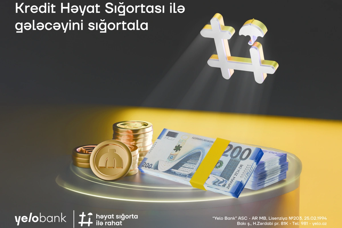 Yelo Bank müştəriləri Kredit Həyat Sığortasından yararlana biləcəklər Yelo Bank müştəriləri Kredit Həyat Sığortasından yararlana biləcəklər