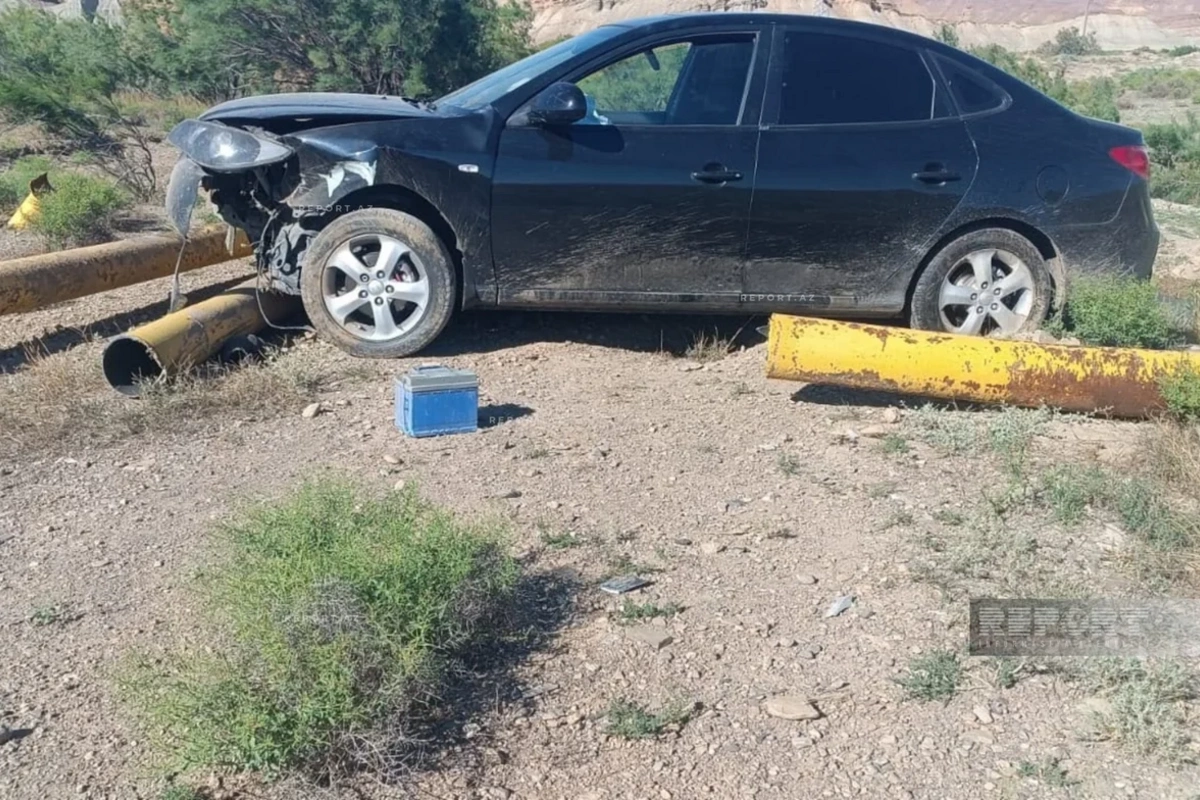 Ordubadda avtomobil qaz xəttinə çırpılıb, təchizat dayandırılıb