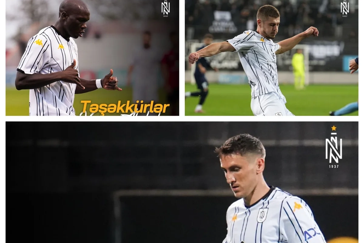 Neftçi Vensan Abubakar və digər iki futbolçu ilə vidalaşıb