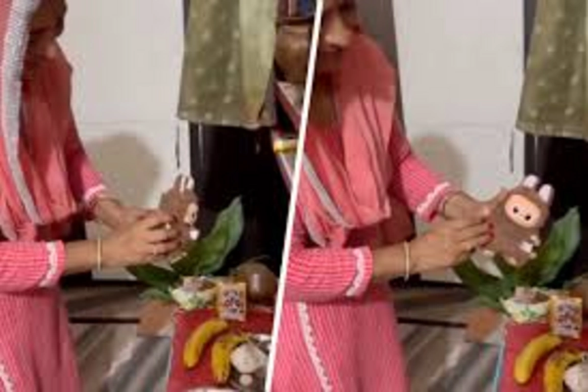 In India, a woman began to offer prayers to Labubu, mistaking a doll for a deity