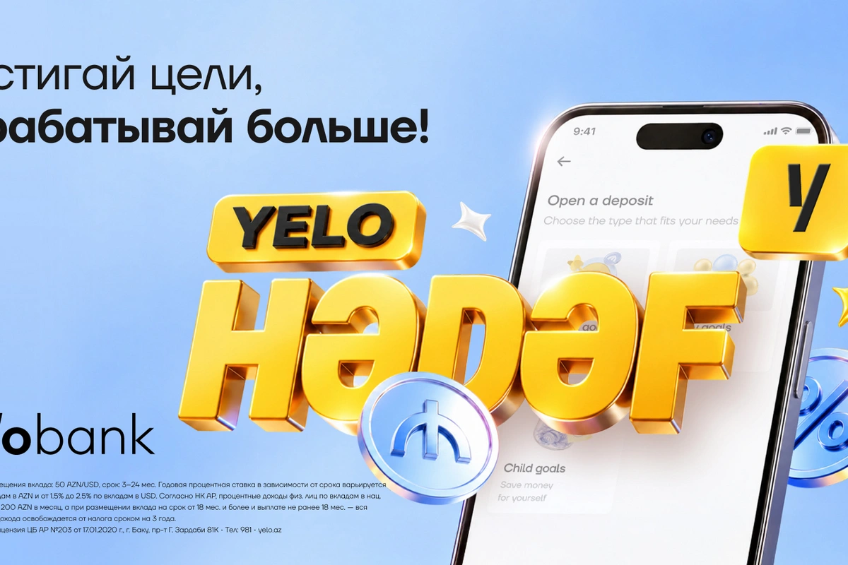 Reach the goal, get an extra percentage: a new deposit from Yelo Bank