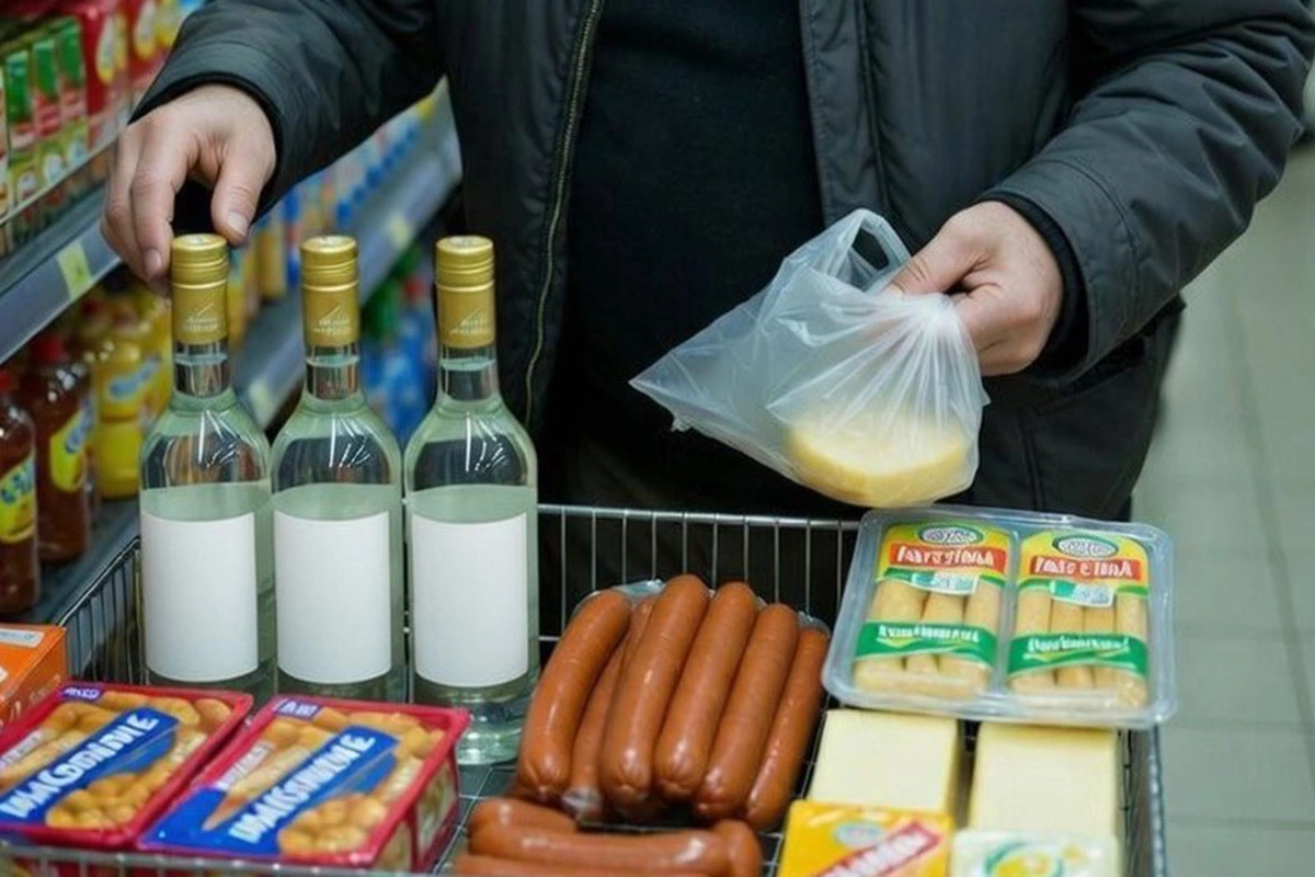 В Баку голодный вор объяснил кражу водки и колбасы желанием поесть-попить