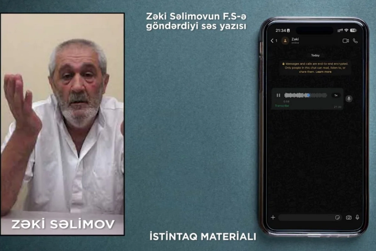 Prezidentin ailəsini şantaj etdiyi üçün saxlanılan şəxsin telefonunda tapılan SƏS YAZISI