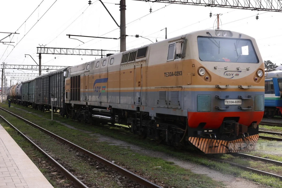 A train carrying diesel fuel and fertilizers has been dispatched from Balajary station to Armenia