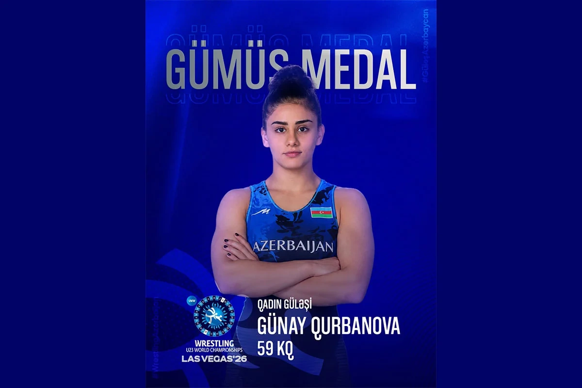 Günay Qurbanova dünya çempionatında gümüş medal qazandı