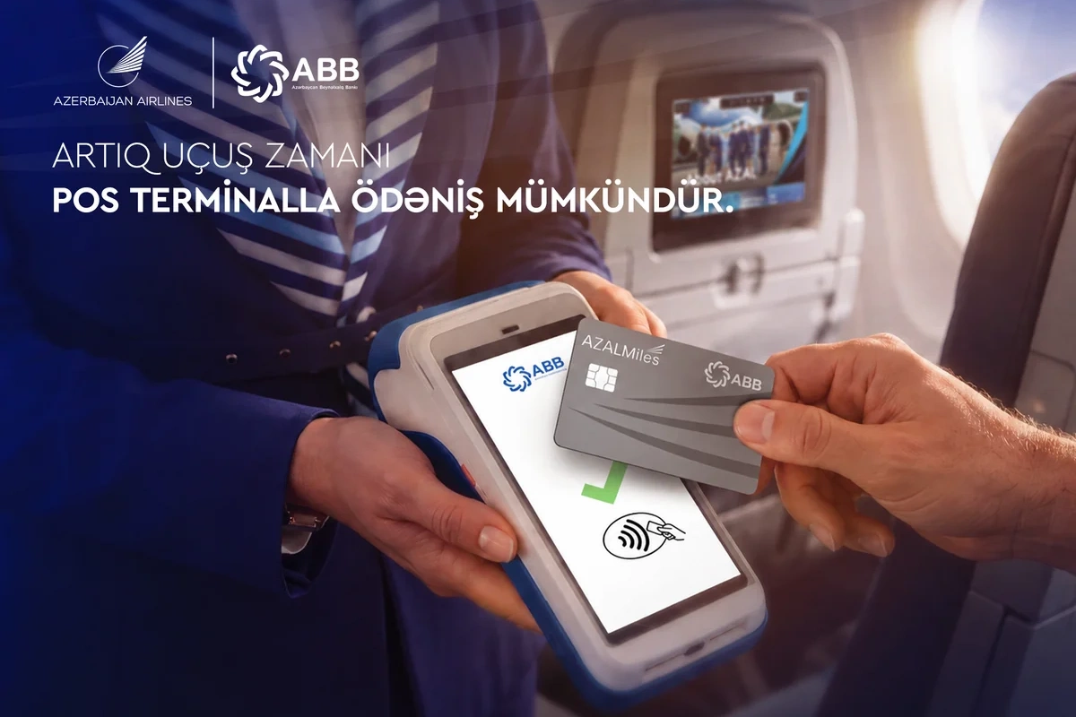AZAL təyyarə göyərtəsində POS-terminalla ödəniş imkanını istifadəyə verib