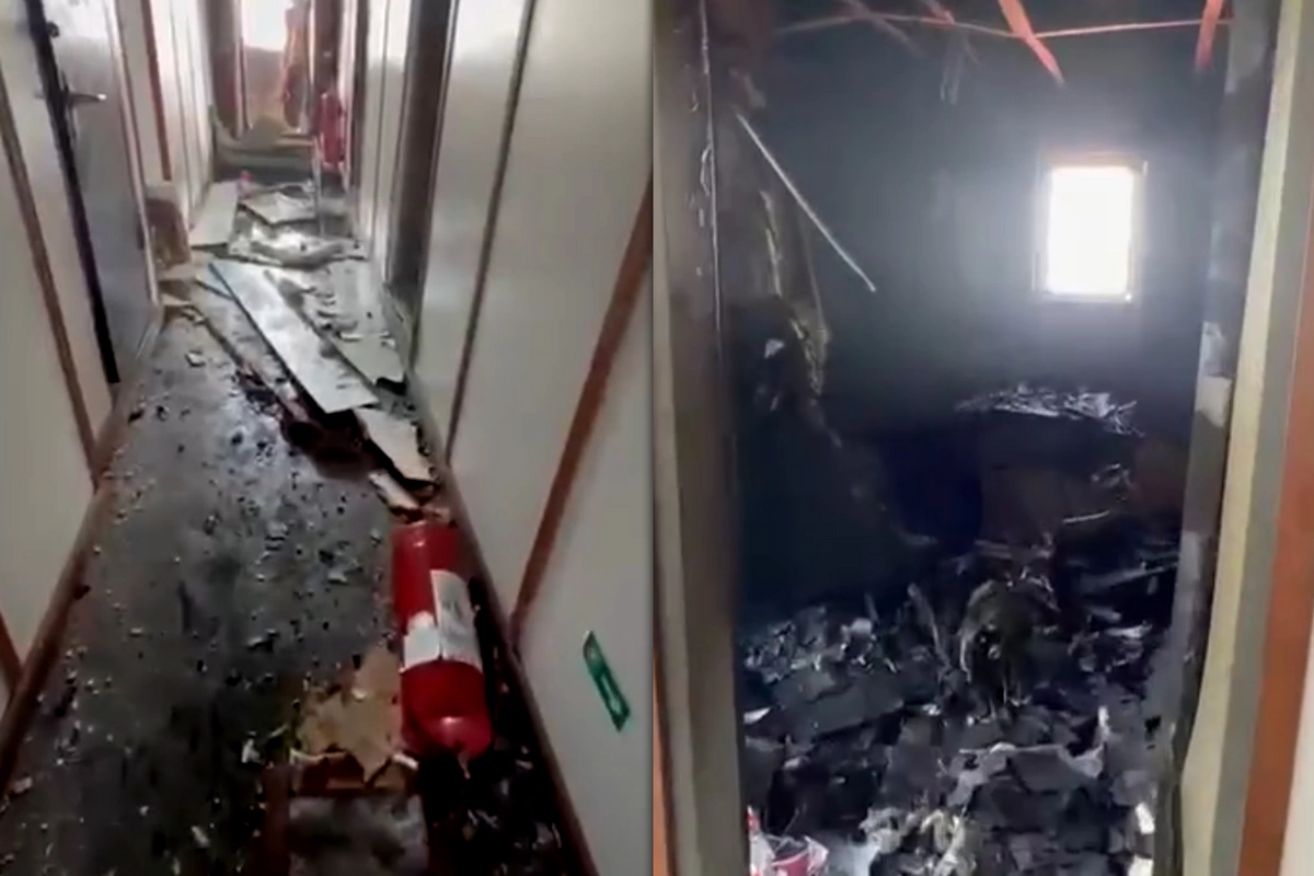 Odessada PUA hücumuna məruz qalan azərbaycanlıların olduğu gəmidən GÖRÜNTÜLƏR