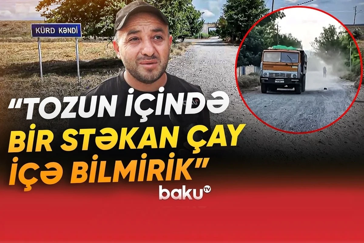Sakinlərin səbri tükəndi: Tozun içindəyik, bir stəkan çay içə bilmirik, qışda da hər yer palçıq olur