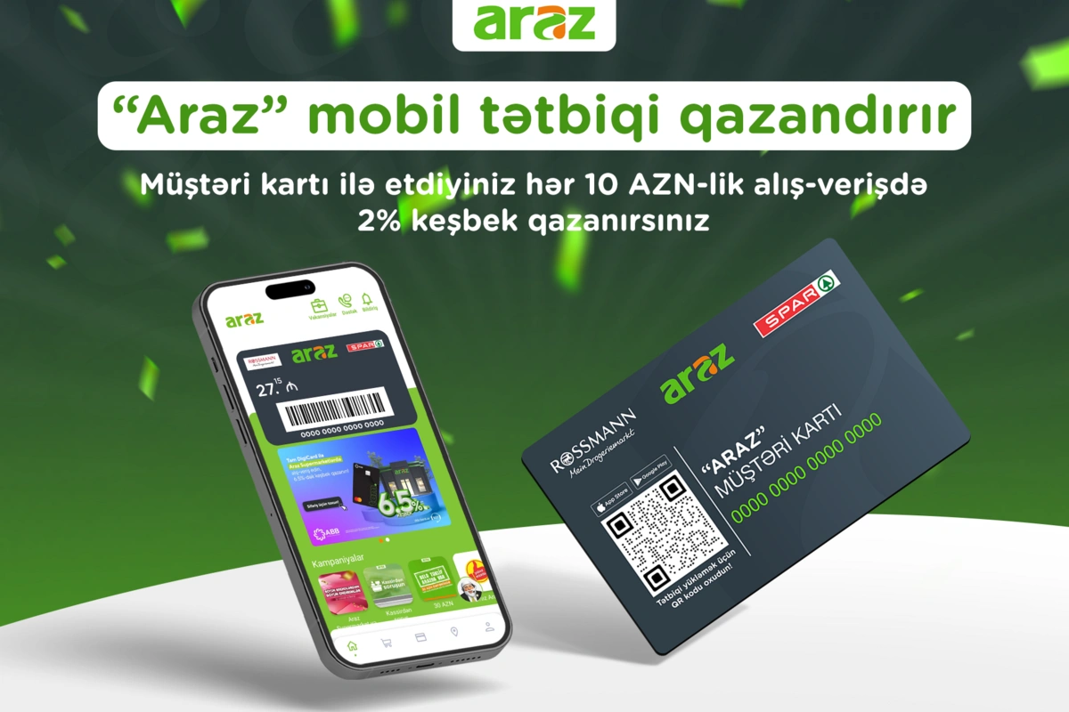 Araz mobil tətbiqi qazandırır