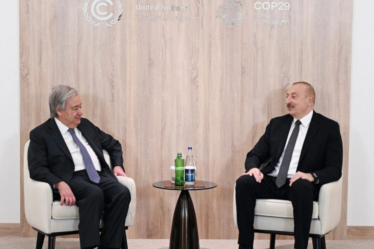 Prezident İlham Əliyev BMT-nin Baş katibi ilə görüşüb Prezident İlham Əliyev BMT-nin Baş katibi ilə görüşüb
