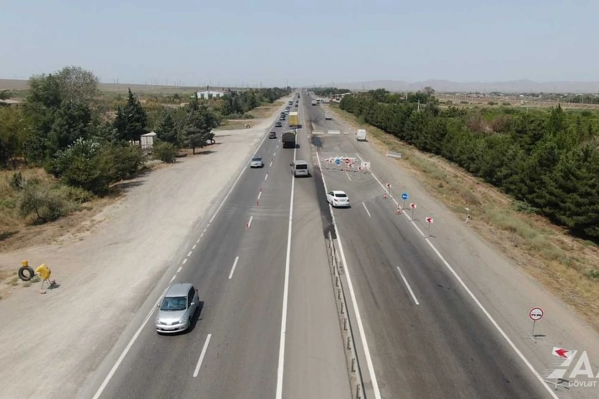 Bakı-Ələt-Qazax-Gürcüstan avtomobil yolunda təmir işləri aparılır