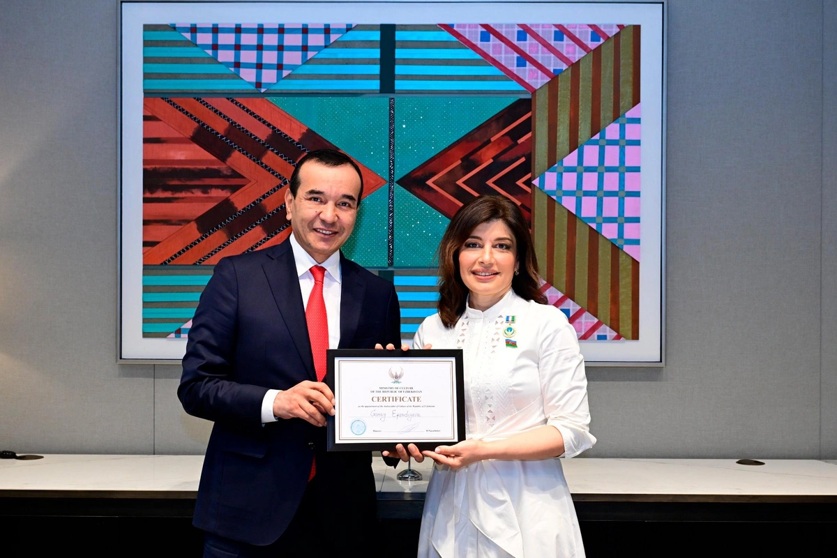 Azərbaycanın deputatı Özbəkistanın mədəniyyət elçisi medalı ilə təltif edilib