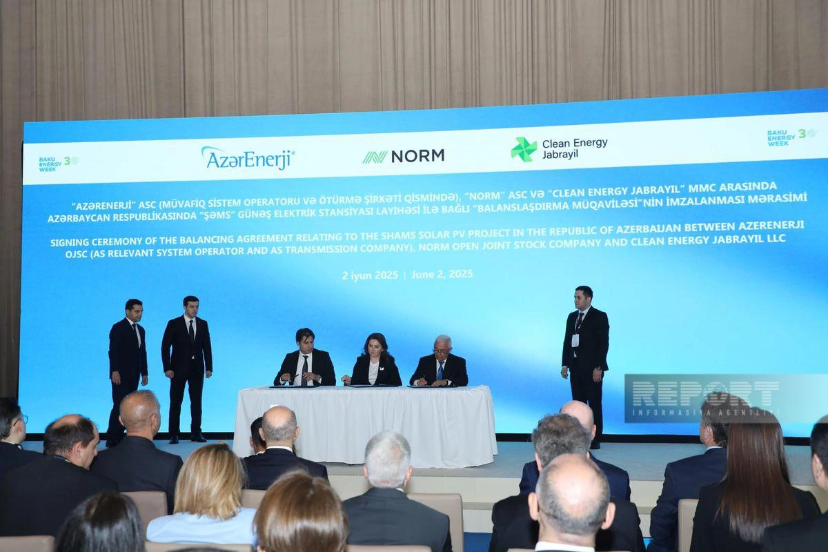 Bakı Enerji Həftəsində yaşıl enerji üzrə əməkdaşlıq sənədləri imzalanıb