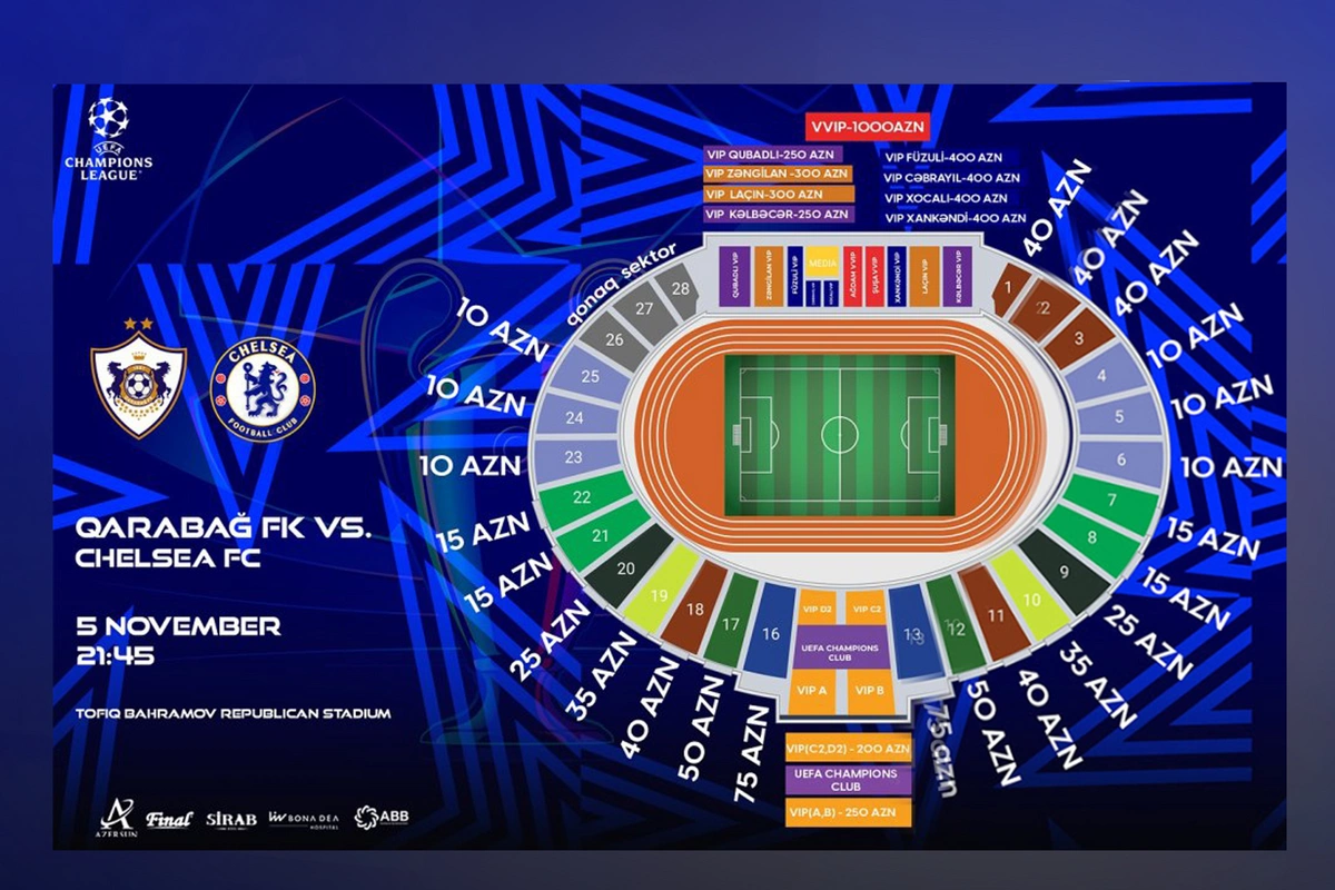 Расследуется незаконная продажа билетов на матч Карабах - Челси