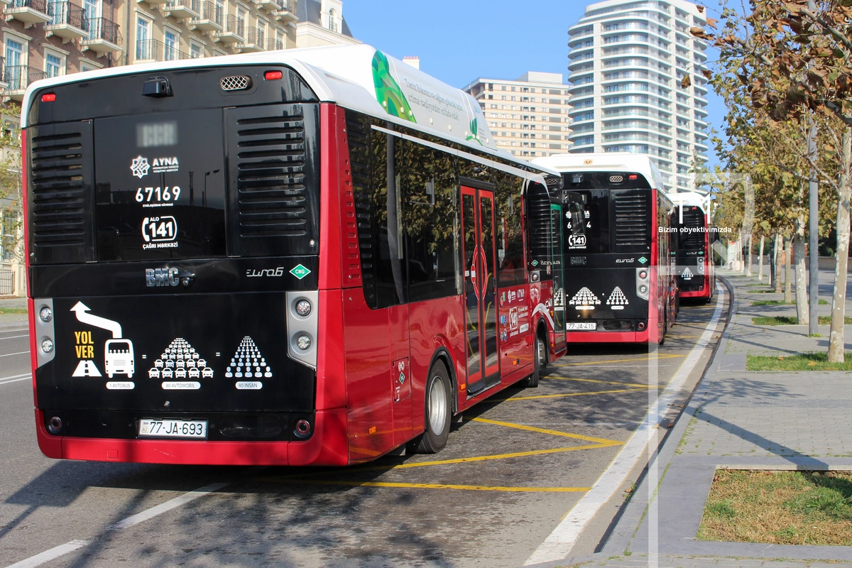 Bakıda daha iki marşrut xəttinin avtobusları yenilənib