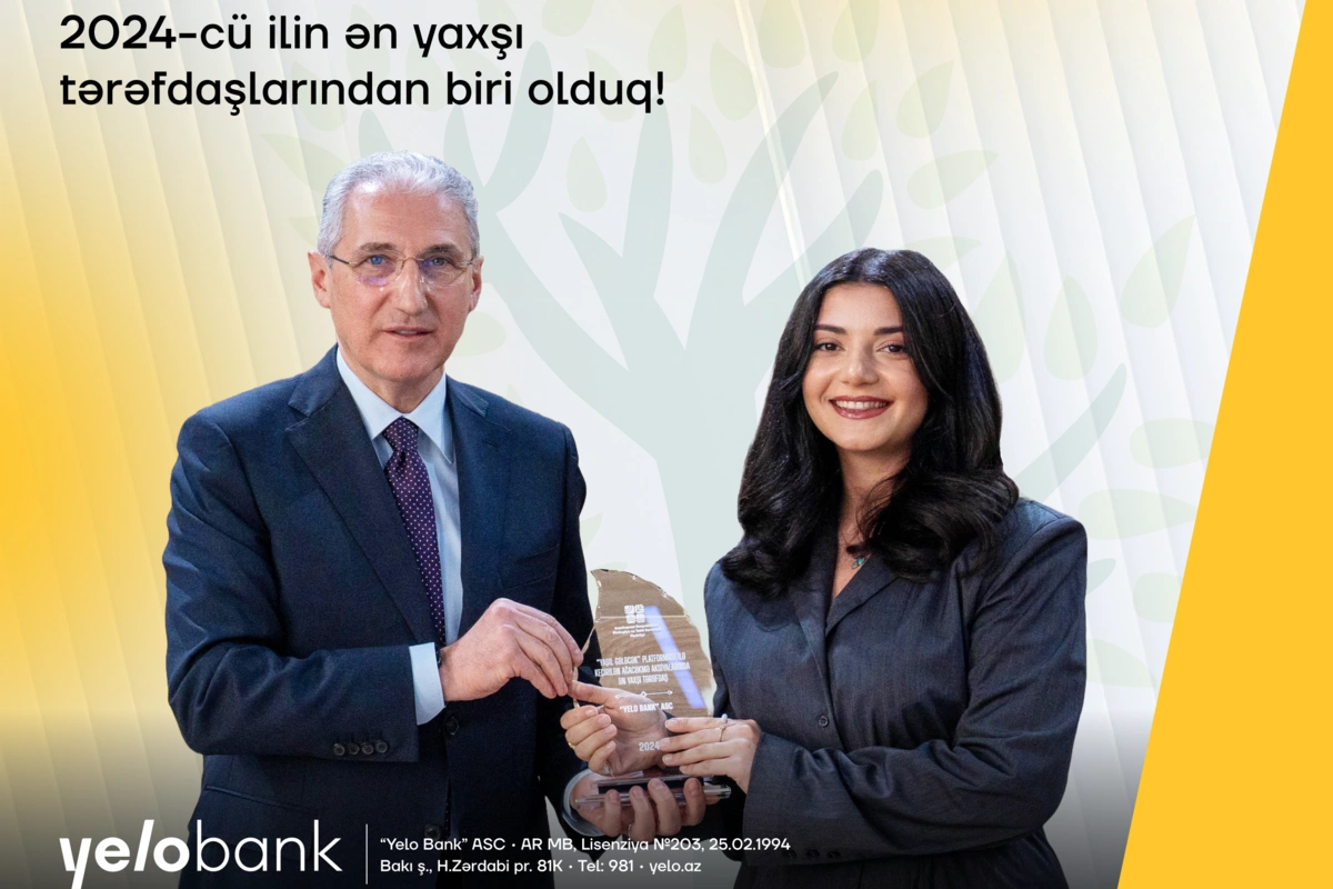 Yelo Bank İlin ən yaxşı tərəfdaşı adına layiq görüldü!