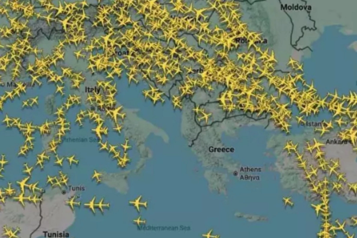 Yunanıstanın hava məkanı texniki nasazlıq səbəbindən bağlanıb