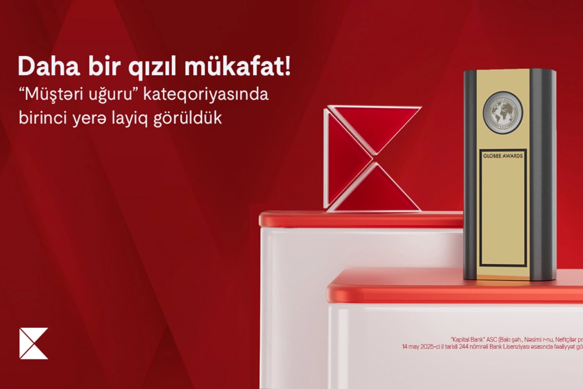 Kapital Bank Globee–Innovation Awardsdan qızıl mükafata layiq görüldü