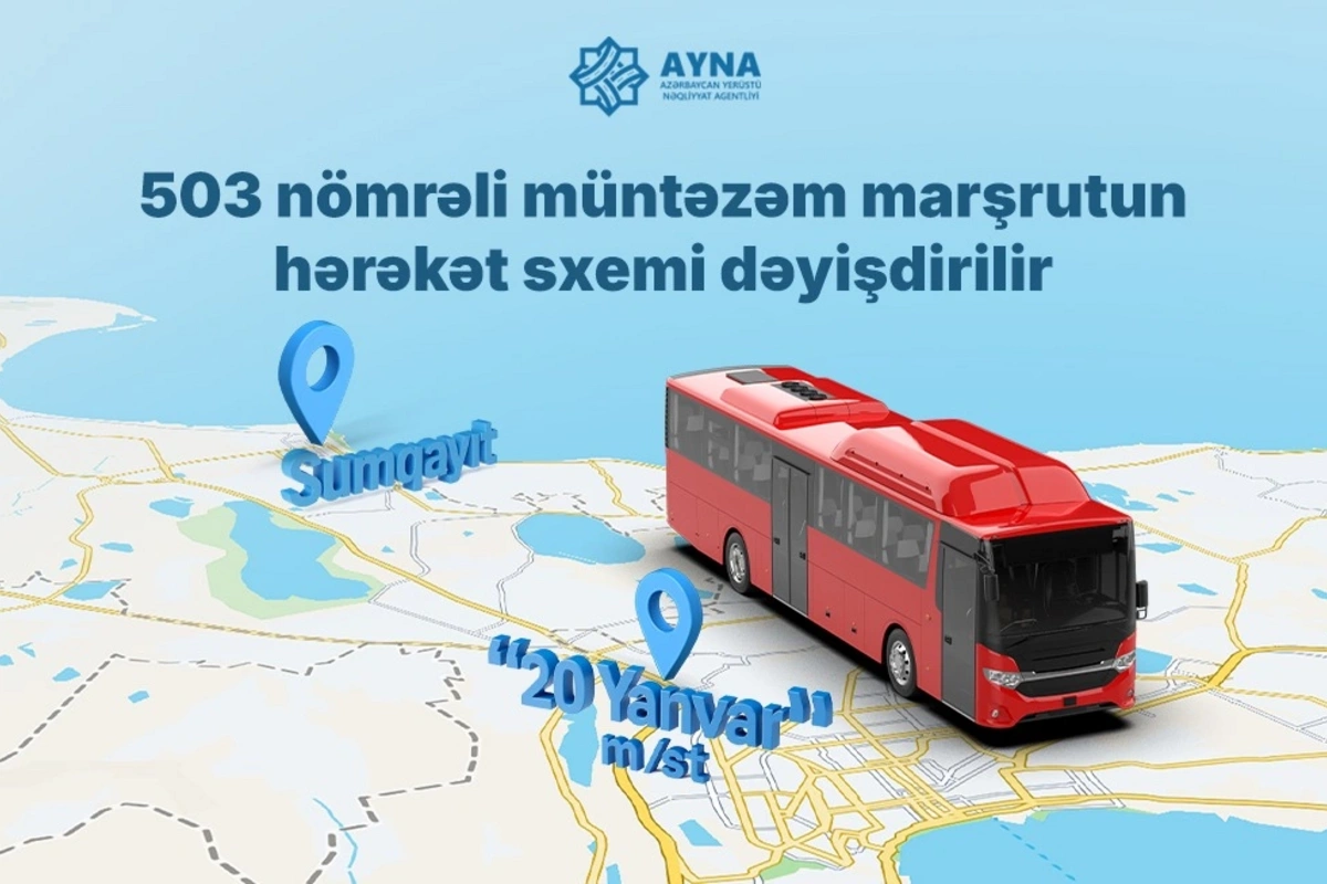 Sumqayıtdan Bakıya gələn marşrutun son dayanacaq məntəqəsi dəyişdirilir Sumqayıtdan Bakıya gələn marşrutun son dayanacaq məntəqəsi dəyişdirilir