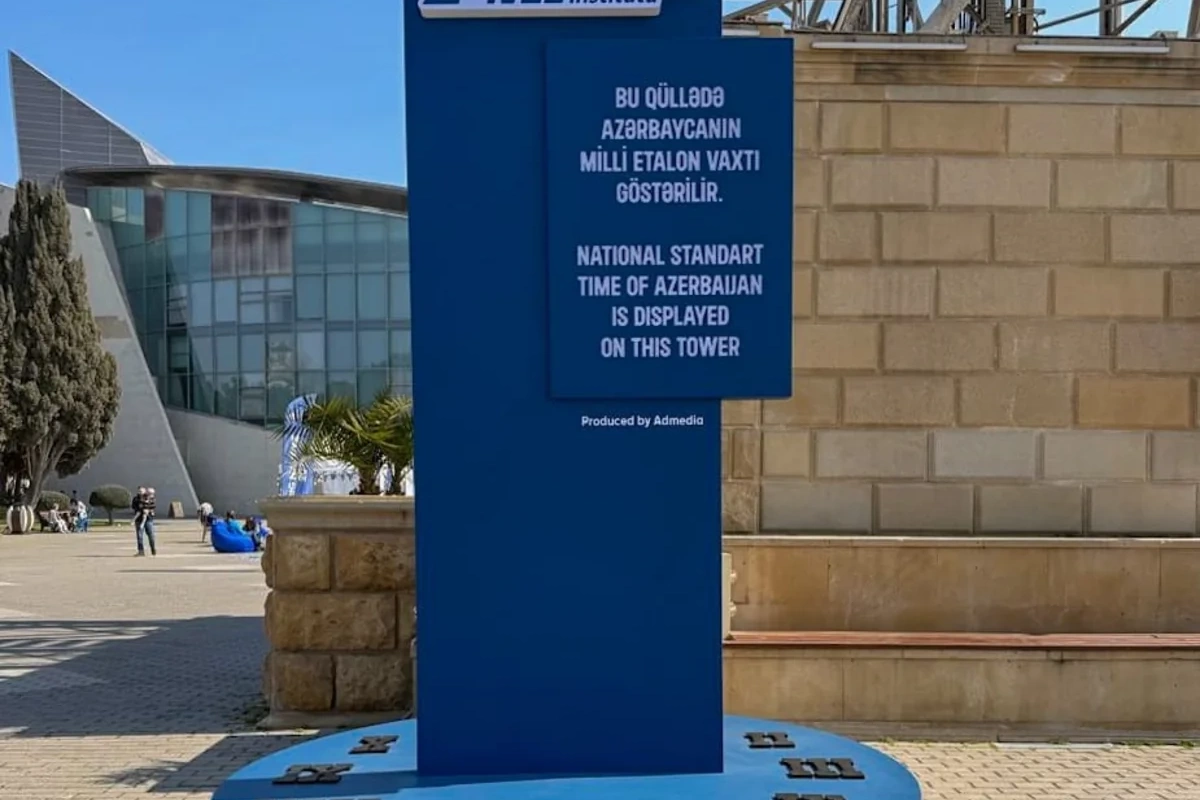 Bakının mərkəzində Milli Etalon Vaxtının göstərilməsinə başlanılıb