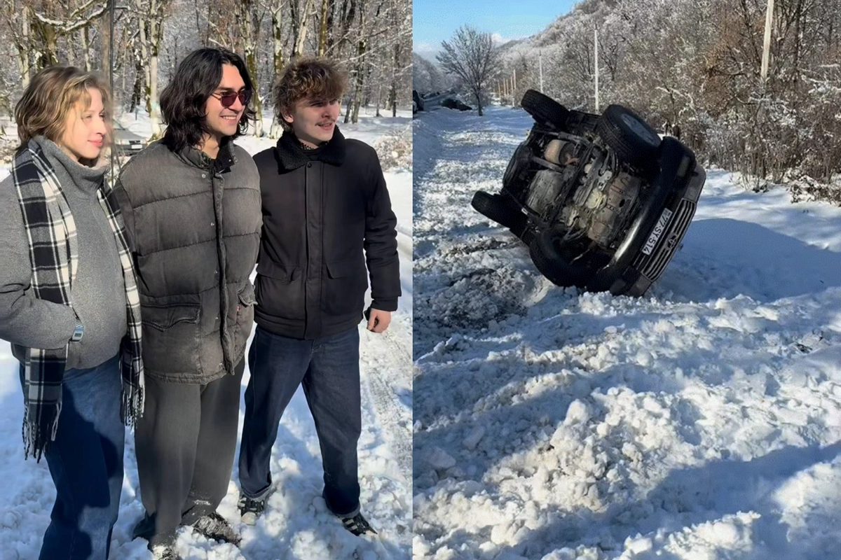 Qəbələ-İsmayıllı yolunda qəzaya düşənlər SELFİ ÇƏKDİRDİLƏR