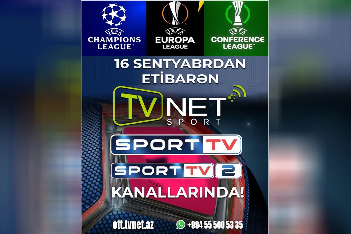 TVNET-dən futbol azarkeşlərinə daha bir xoş xəbər! TVNET-dən futbol azarkeşlərinə daha bir xoş xəbər!