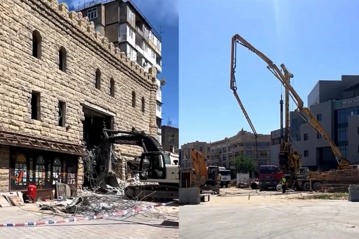 В Баку сносят еще один известный ресторан