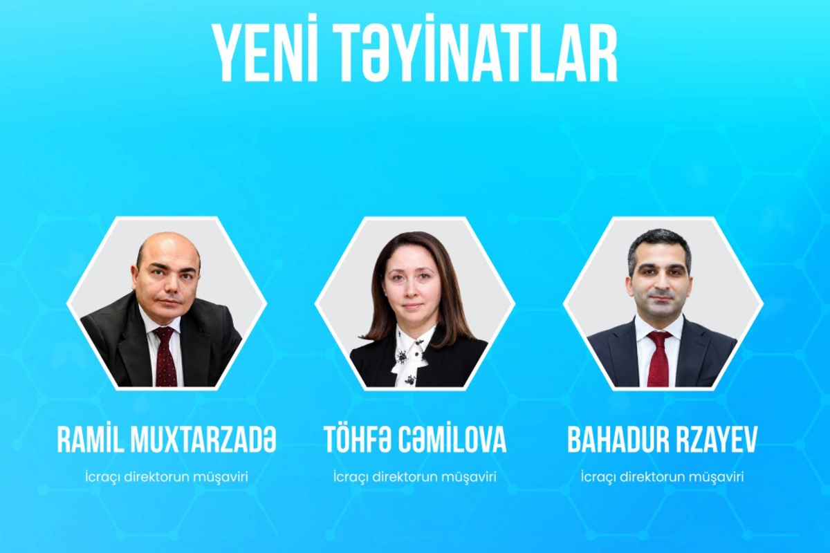 TƏBİB-in icraçı direktoruna yeni müşavirlər təyin olunub