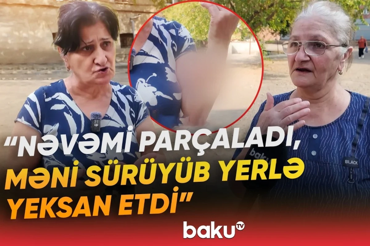 Əhali qorxu içində: Üstümə cumdu, məni yerlə sürüdü