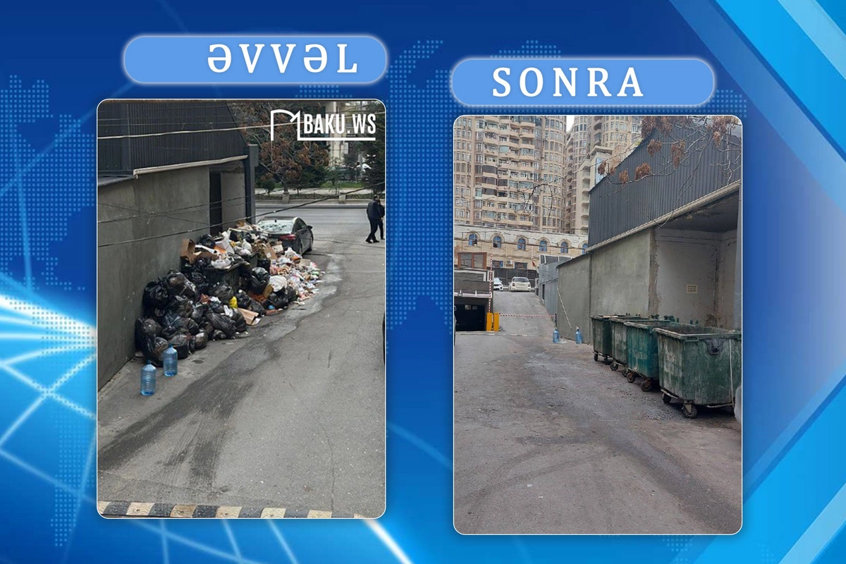 Şadlıq sarayının səbəb olduğu tullantıları icra hakimiyyəti TƏMİZLƏDİ