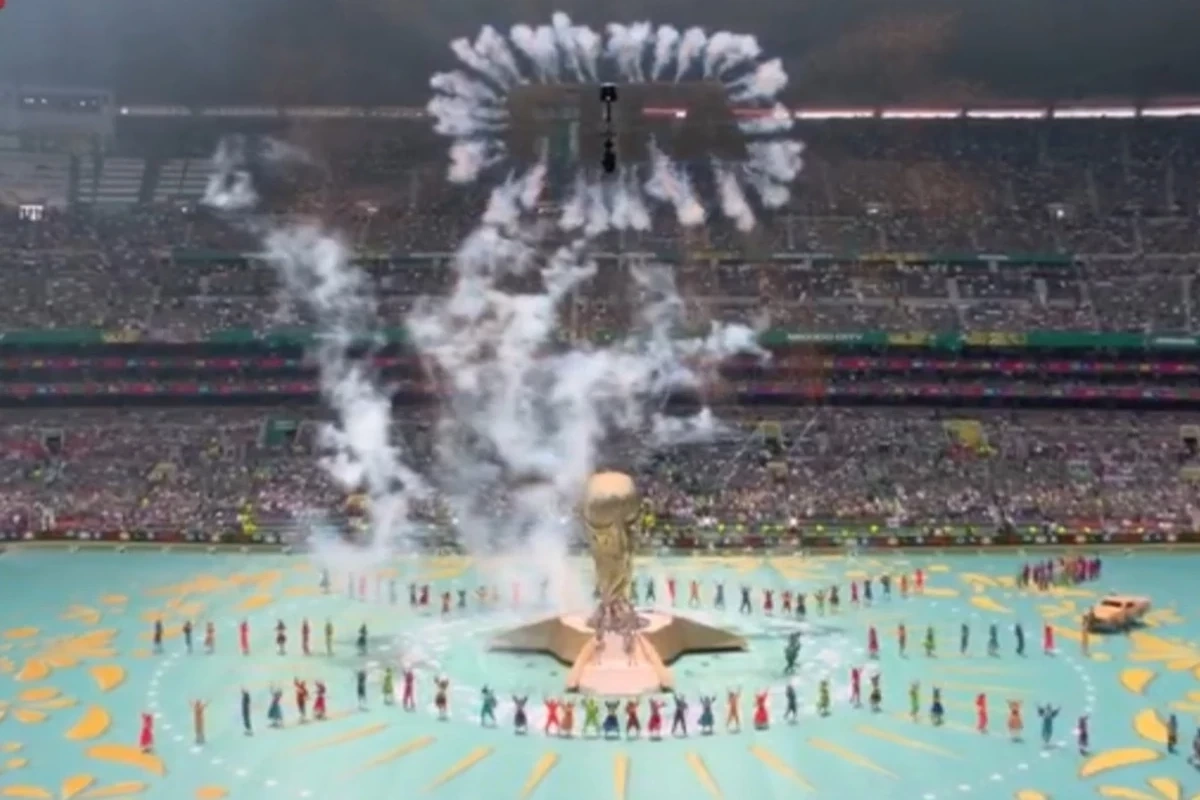 The grand opening ceremony of the 2026 World Cup is taking place in Mexico City
