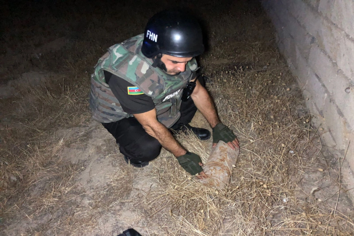 Yaşmada top mərmisi tapılıb Yaşmada top mərmisi tapılıb