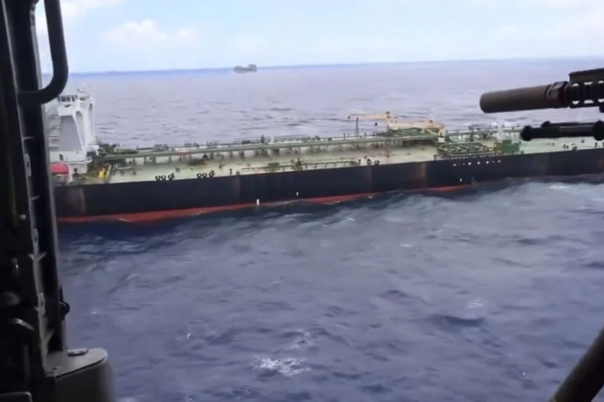 The U.S. Navy seized the tanker Bertha in the Indian Ocean