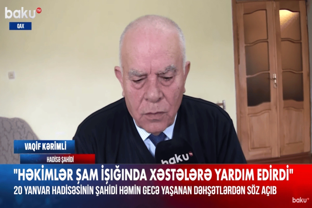 Üstlərindən tanklarla keçdilər - 20 Yanvar faciəsinin şahidi yaşadığı dəhşəti danışdı