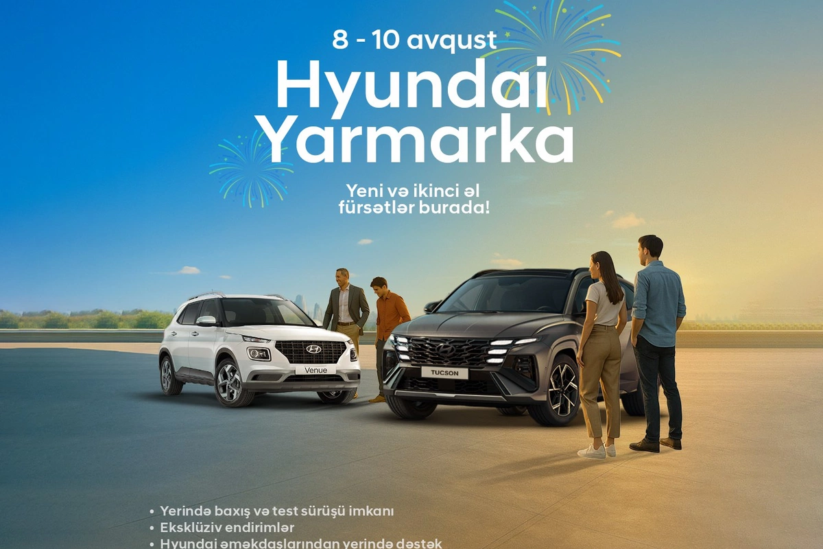 Hyundai Yarmarkasında 17 000 AZN dək endirimlərlər olacaq! Hyundai Yarmarkasında 17 000 AZN dək endirimlərlər olacaq!