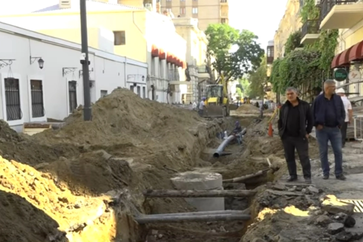 Bakının mərkəzində obyektləri su basdı